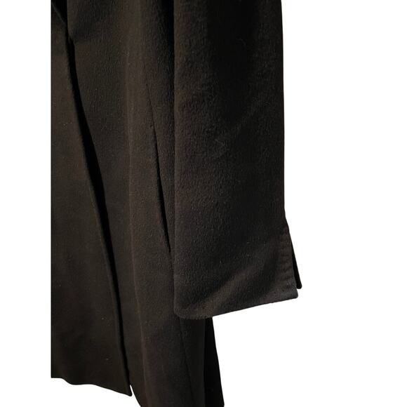Cinzia Rocca Italian Wool & Angora Dark Chocolate Brown Over Coat - Picture 5 of 6